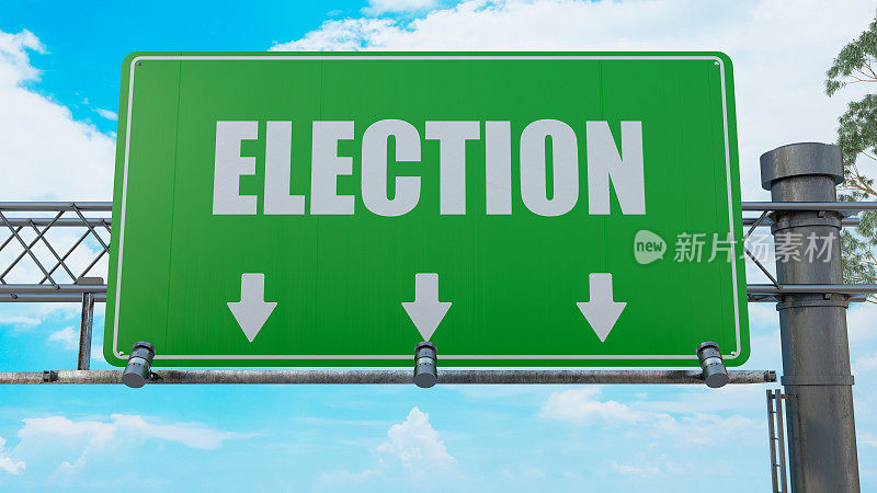 Election Road Sign